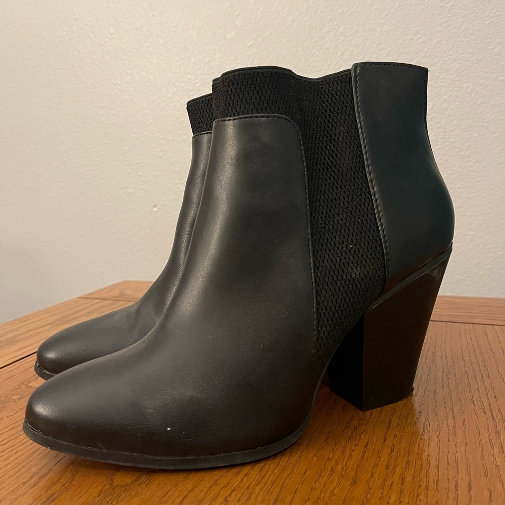 Womens black booties